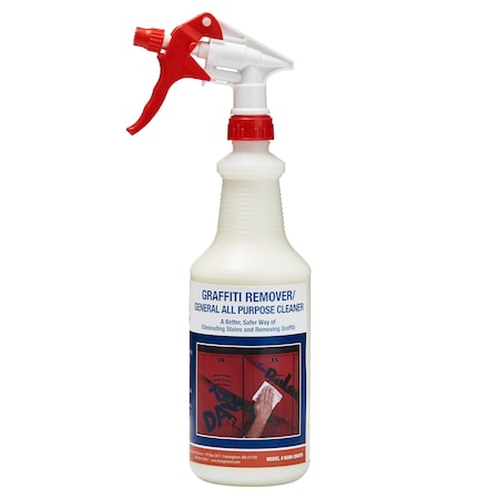 One Shot 1 Shot Graffiti Remover And Cleaner 28 Oz Preloaded In Trigger Sprayer By Bare Ground BGMI-28GRTR